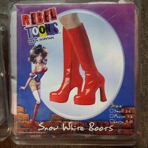 Rebel Tunes brand new snowhite boots red sexy choose from 3 sizes